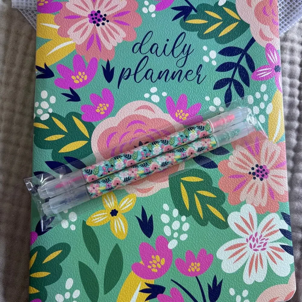Planner lot with Erin Condren quarterly Daily Planner Washi, Undated Planner